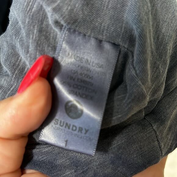 NEW! $148 ANTHROPOLOGIE SUNDRY Anthropologie tank mini dress side ruched 1 / S - Picture 9 of 13